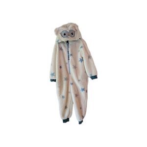 FatFace Girls 4/5 White & Blue Star Owl 1 Piece Outfit Kids Loungewear Costume